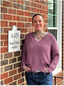 Fused hair Studio Charlotte NC<br />
Emily Page